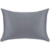 Dark grey satin pillowcases, pk. of 2