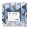 Black and blue triangle print comforter, double - 2