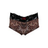 Set of 3 cotton boyshort underwear with elasticized lace waistband - Leopard's heart - Plus Size - 2