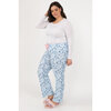 Sleep & Co. - Soft touch, printed pyjama pants, Paris, 1X - Plus Size