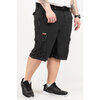 Lightweight bermuda cargo shorts with belt - Black - Plus Size