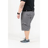 Lightweight bermuda cargo shorts with belt - Charcoal - Plus Size - 4