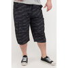 Capri shorts with zippered pockets - Heathered black - Plus Size