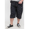 Capri shorts with zippered pockets - Heathered black - Plus Size - 4
