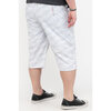 Capri shorts with zippered pockets - Heathered white - Plus Size - 2