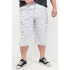 Capri shorts with zippered pockets - Heathered white - Plus Size - 4