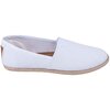 Round toe canvas slip-on esparilles - White, size 10