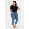 Suko Jeans - High waisted Mom jeans - Classic blue - Plus Size