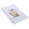 White kitty, small spiral notebook, 160 pages - 3