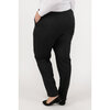 Elastic waist pull-on pants - Black - Plus Size - 4