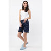 Charmour - Cotton knit bermuda shorts with drawstring - Stars - 2