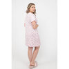 Charmour - Novelty printed short sleeve sleepshirt - Pink script - Plus Size - 3