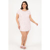Charmour - Polka dot printed short sleeve sleepshirt - Pink - Plus Size - 2