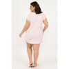 Charmour - Polka dot printed short sleeve sleepshirt - Pink - Plus Size - 3