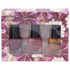 Kozmic Colours - Mini nail polish set, 3 pcs - Wine & champagne glitter - 2