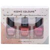 Kozmic Colours - Ensemble de mini vernis à ongles, 3 pcs - Chaussures rubis - 2