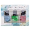 Kozmic Colours - Ensemble de mini vernis à ongles, 3 pcs - Plumes de paon - 2