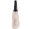 Woven raffia bucket bag with crossbody strap - Ivory - 4