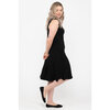 Judy Logan - Sleeveless tank swing dress - Black - Plus Size - 2