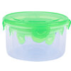 Set of 3 nesting food containers with snap lock lids - Green - 3