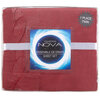 Nova, ens. de draps nen microfibre avec détail brodé, lit simple, bourgogne - 2