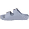 Double buckle waterproof slide sandals - Grey, size 7 - 3