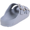 Double buckle waterproof slide sandals - Grey, size 7 - 4