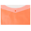Geocan - Enveloppe en plastique givrée à 2 pochettes - Orange - 2