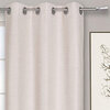 Room darkening linen curtain with metal grommets, 37"x84" - Natural - 2