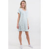Super soft Henley nightgown - Blue hearts - 2