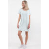 Super soft Henley nightgown - Blue hearts - 4