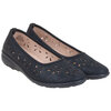 Laser-cut, wedge comfort shoes - Black, size 7 - 2