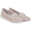Perforated casual moccasin loafers - Beige, size 6 - 2