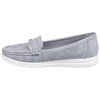 Perforated casual moccasin loafers - Grey, size 6 - 3
