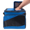 Large insulated cooler bag, 24 can capacity - Blue - 2