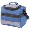 Lunch box tote bag, insulated for work, travel, picnic or camping, blue and grey - 2