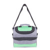 Lunch box tote bag, insulated for work, travel, picnic or camping, grey and green - 4