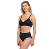 Carole Martin - Seamless wirefree padded crossover comfort bra - Black - Plus Size - 2
