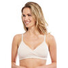 Carole Martin - Seamless wirefree padded crossover comfort bra - Blush - Plus Size