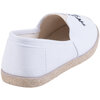 Cotton canvas espadrille flats with palm tree embroidery - White, size 6 - 4
