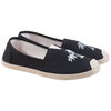Cotton canvas espadrilles with palm tree stitching - Black, size 7 - 2
