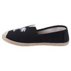 Cotton canvas espadrilles with palm tree stitching - Black, size 7 - 3