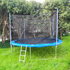 Round trampoline with safety enclosure and ladder, 12 feet - 2