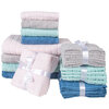 PURITA Collection - Grid texture hand towels, pk. of 2