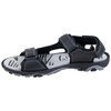 Men's faux-leather sandals with adjustable straps - Black - 3