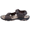 Men's faux-leather sandals with adjustable straps - Brown - 3