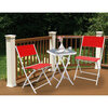 Folding bistro table and chairs set, 3 pcs - 2
