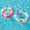 Inflatable vinyl pool float - 36" Pink ring - 9