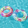 Inflatable vinyl pool float - 36" Blue ring - 9