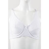 Full support underwire bra with net detail - White
